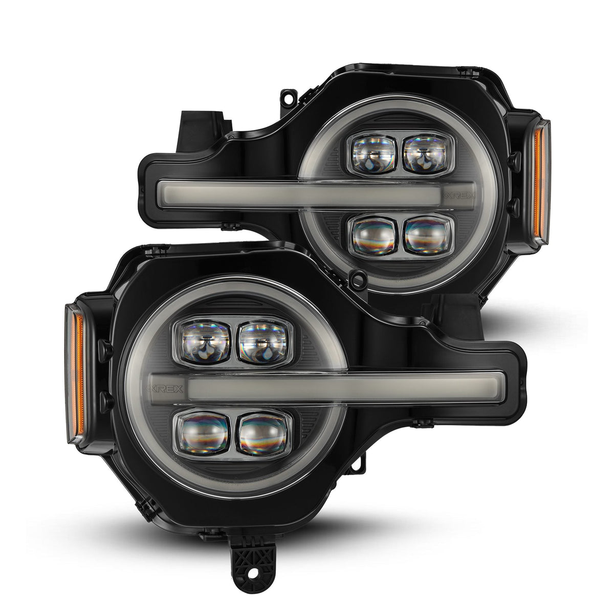 21-26 Ford Bronco / 22-26 Bronco Raptor NOVA-Series LED Projector Headlights Black - view 1