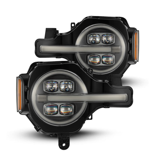 21-26 Ford Bronco / 22-26 Bronco Raptor NOVA-Series LED Projector Headlights Black - view 1