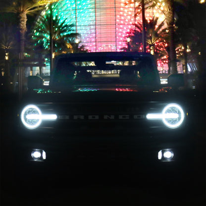21-26 Ford Bronco / 22-26 Bronco Raptor NOVA-Series LED Projector Headlights Black - view 10