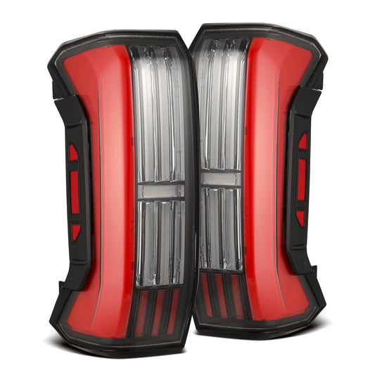 22-26 Toyota Tundra NOVA-Series Prismatic LED Tail Lights Black-Red - view 1