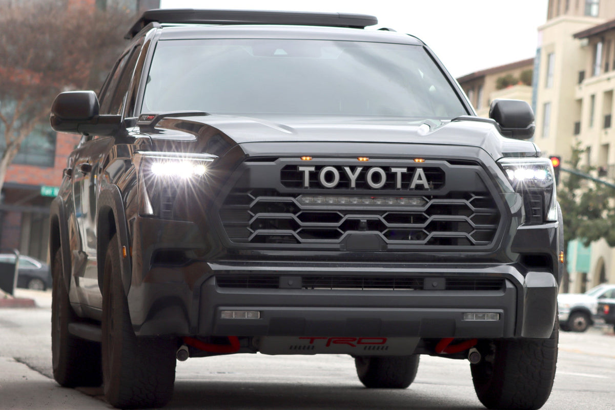 22-26 Toyota Tundra/Sequoia NOVA-Series LED Projector Headlights Black - view 2