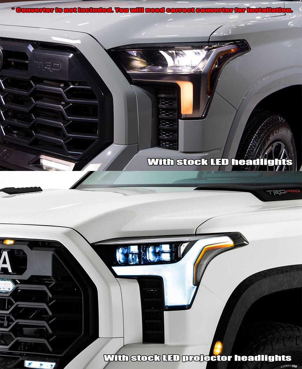 22-26 Toyota Tundra/Sequoia NOVA-Series LED Projector Headlights Black - view 8