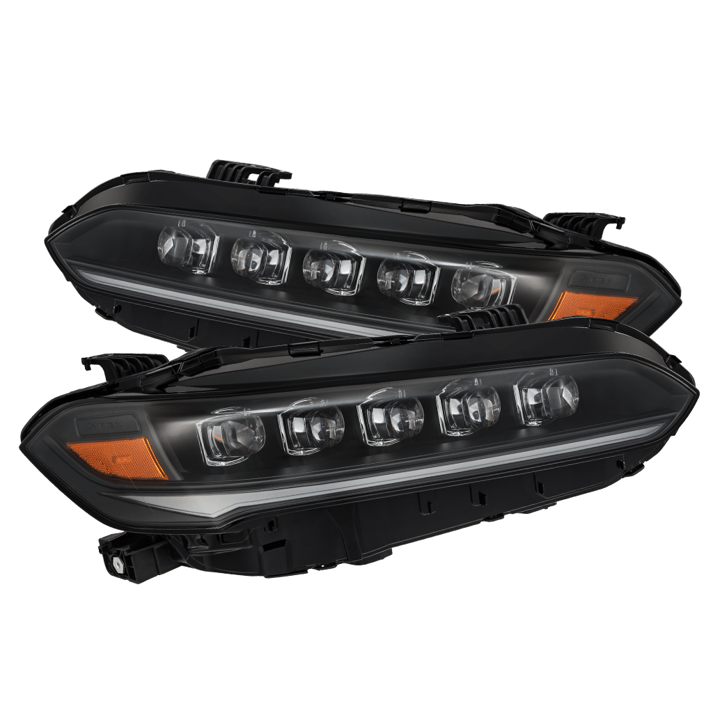 22-26 Honda Civic NOVA-Series LED Projector Headlights Black - view 1