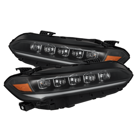 22-26 Honda Civic NOVA-Series LED Projector Headlights Black - view 1