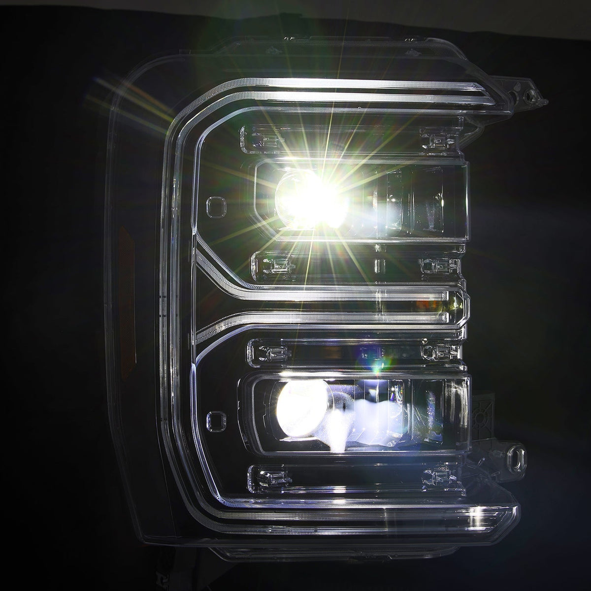 23-26 Ford Super Duty LUXX-Series LED Projector Headlights Alpha-Black - view 6