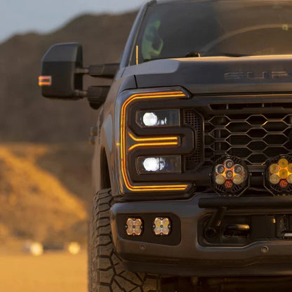 23-26 Ford Super Duty LUXX-Series LED Projector Headlights Alpha-Black - view 2