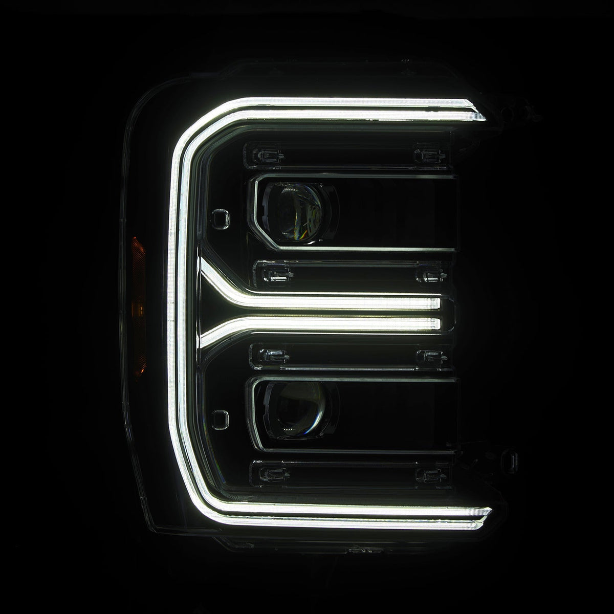 23-26 Ford Super Duty LUXX-Series LED Projector Headlights Black - view 3