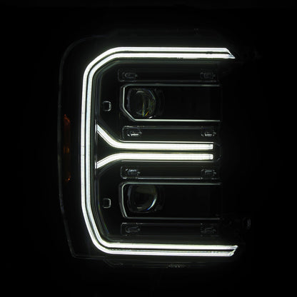 23-26 Ford Super Duty LUXX-Series LED Projector Headlights Black - view 3