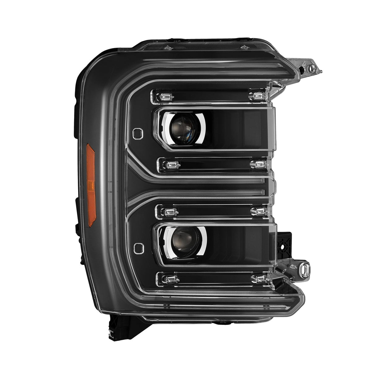 23-26 Ford Super Duty LUXX-Series LED Projector Headlights Black - view 6