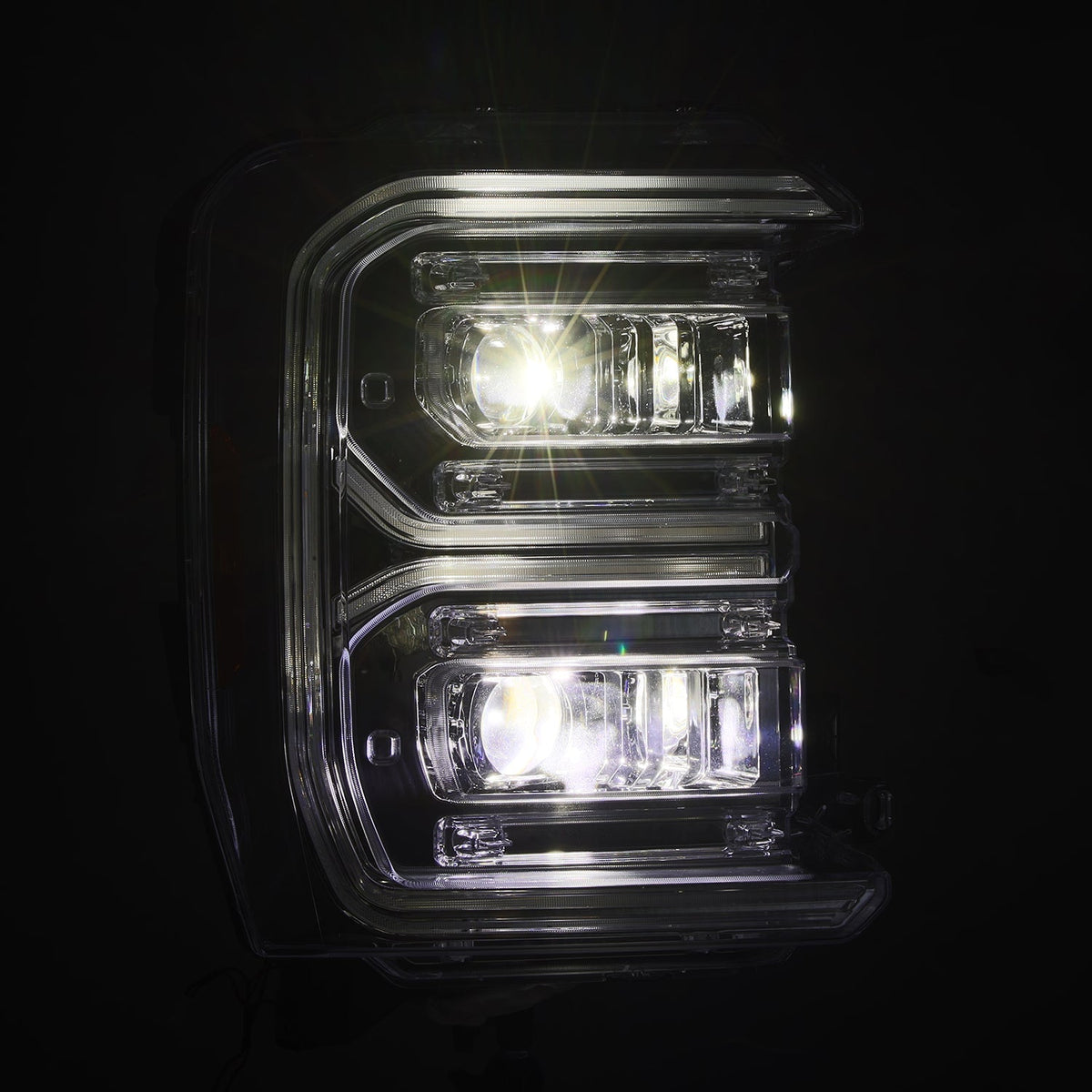 23-26 Ford Super Duty LUXX-Series LED Projector Headlights Chrome - view 4