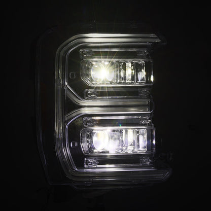 23-26 Ford Super Duty LUXX-Series LED Projector Headlights Chrome - view 4