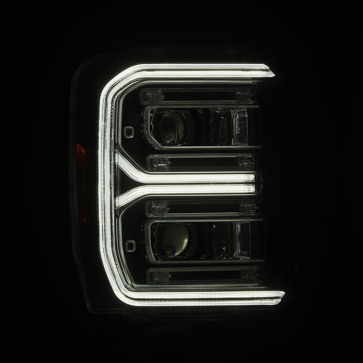 23-26 Ford Super Duty LUXX-Series LED Projector Headlights Chrome - view 6