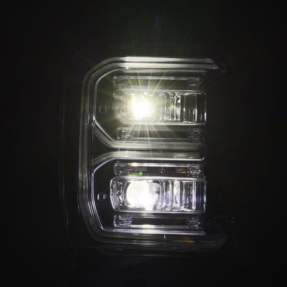 23-26 Ford Super Duty LUXX-Series LED Projector Headlights Chrome - view 3