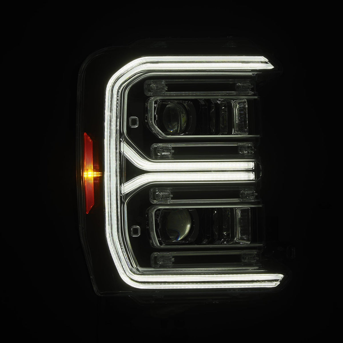 23-26 Ford Super Duty LUXX-Series LED Projector Headlights Chrome - view 5
