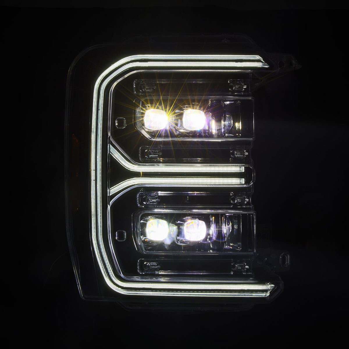 23-26 Ford Super Duty NOVA-Series LED Projector Headlights Alpha-Black - view 3