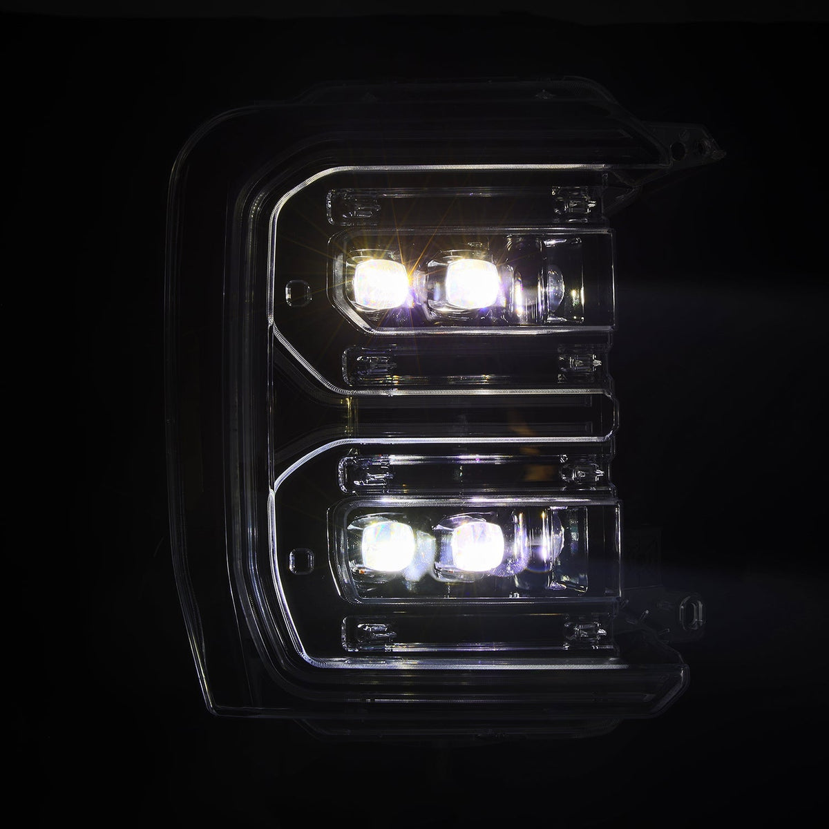 23-26 Ford Super Duty NOVA-Series LED Projector Headlights Alpha-Black - view 4