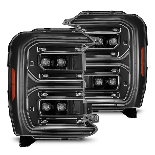 23-26 Ford Super Duty NOVA-Series LED Projector Headlights Alpha-Black - view 1
