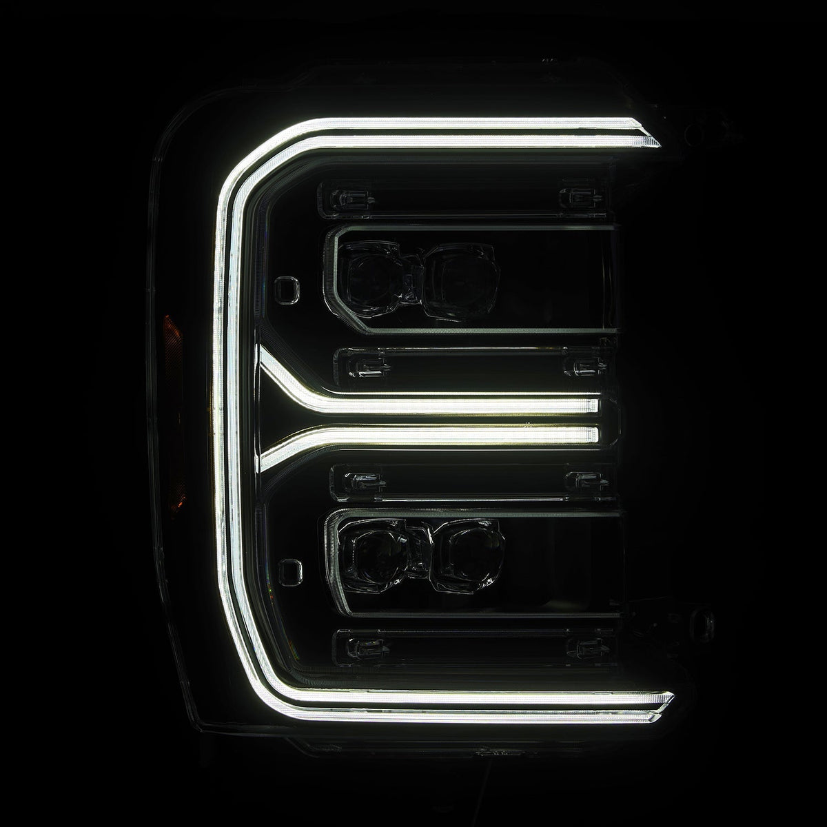 23-26 Ford Super Duty NOVA-Series LED Projector Headlights Black - view 4