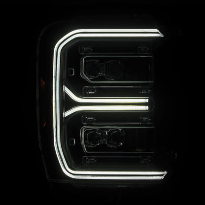 23-26 Ford Super Duty NOVA-Series LED Projector Headlights Black - view 4