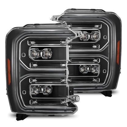 23-26 Ford Super Duty NOVA-Series LED Projector Headlights Black - view 1