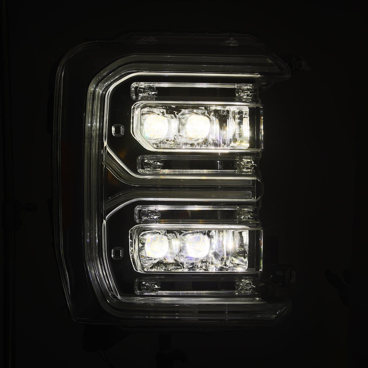 23-26 Ford Super Duty NOVA-Series LED Projector Headlights Chrome - view 3