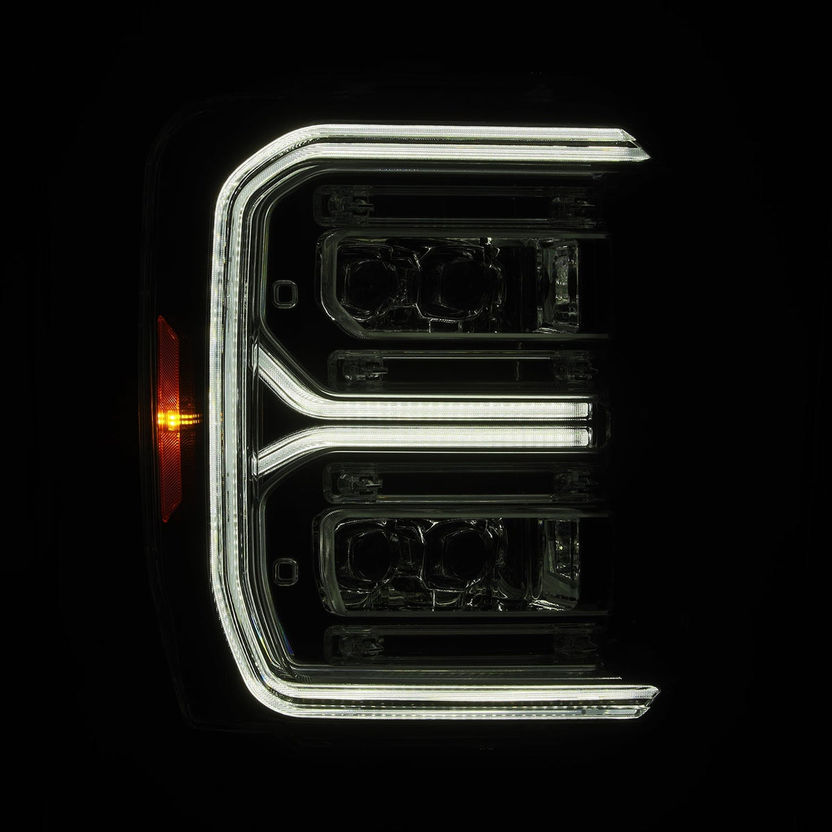 23-26 Ford Super Duty NOVA-Series LED Projector Headlights Chrome - view 4