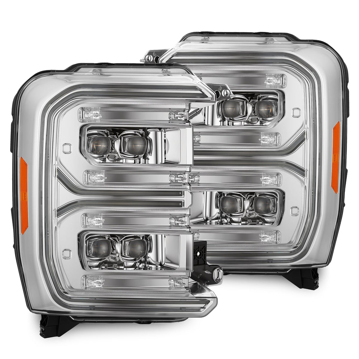 23-26 Ford Super Duty NOVA-Series LED Projector Headlights Chrome - view 1