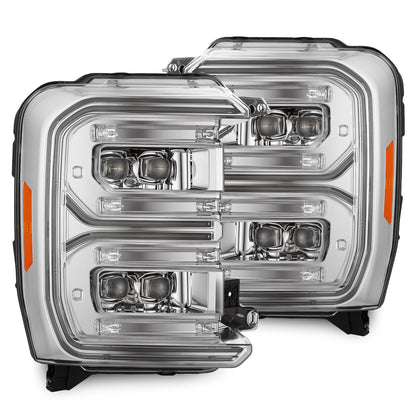 23-26 Ford Super Duty NOVA-Series LED Projector Headlights Chrome - view 1