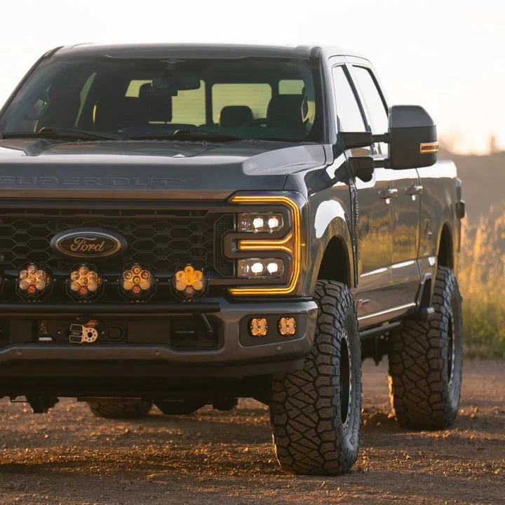 23-26 Ford Super Duty NOVA-Series LED Projector Headlights Black - view 2