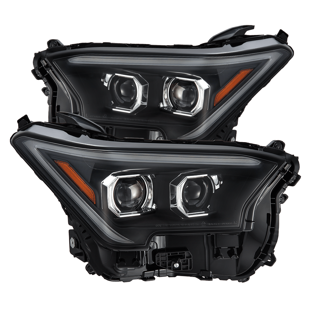 24-26 Toyota Tacoma / 25-26 4Runner LUXX-Series LED Projector Headlights Black - view 1