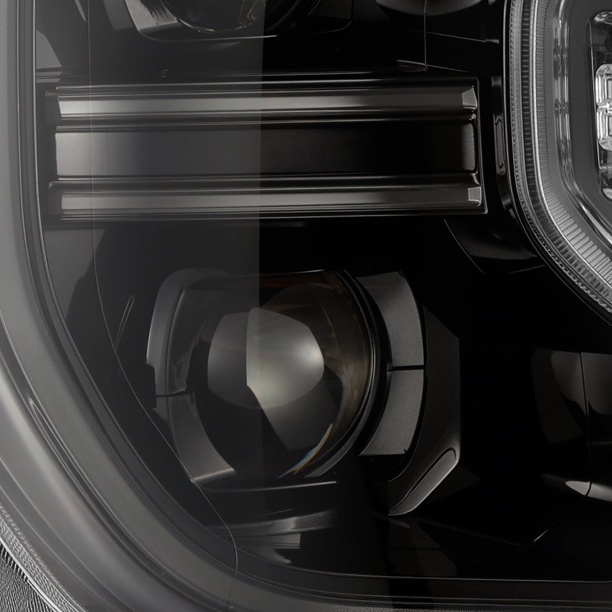 24-26 Ford Ranger / Ranger Raptor LUXX-Series LED Projector Headlights Alpha-Black - view 4