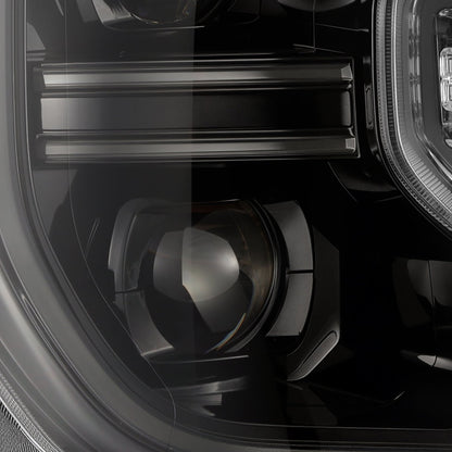 24-26 Ford Ranger / Ranger Raptor LUXX-Series LED Projector Headlights Alpha-Black - view 4