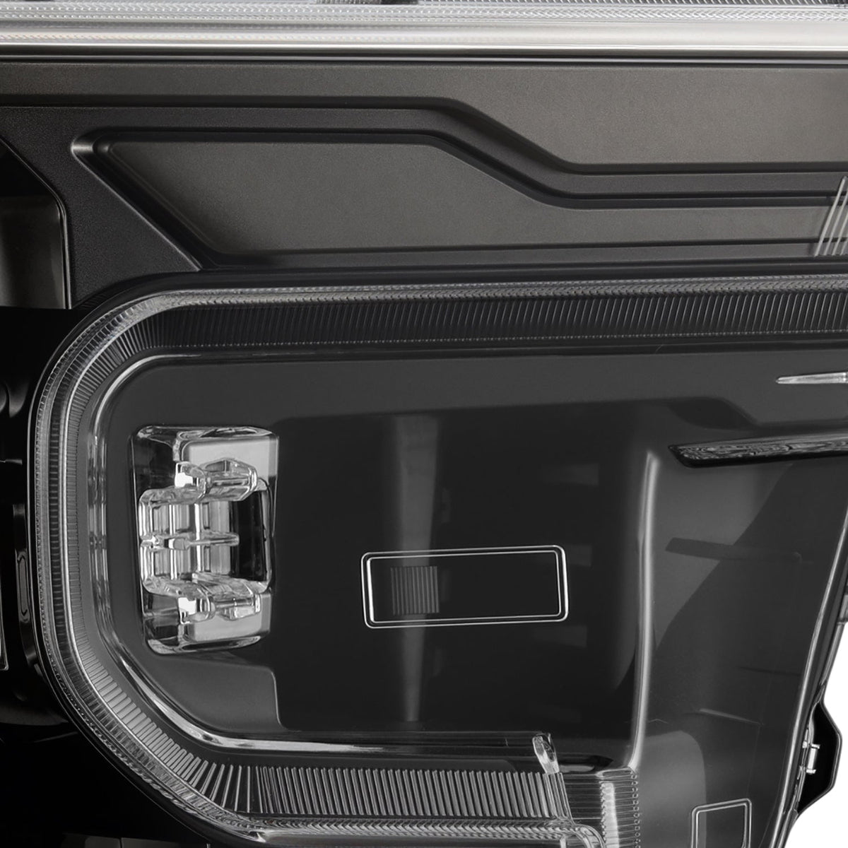24-26 Ford Ranger / Ranger Raptor LUXX-Series LED Projector Headlights Alpha-Black - view 3