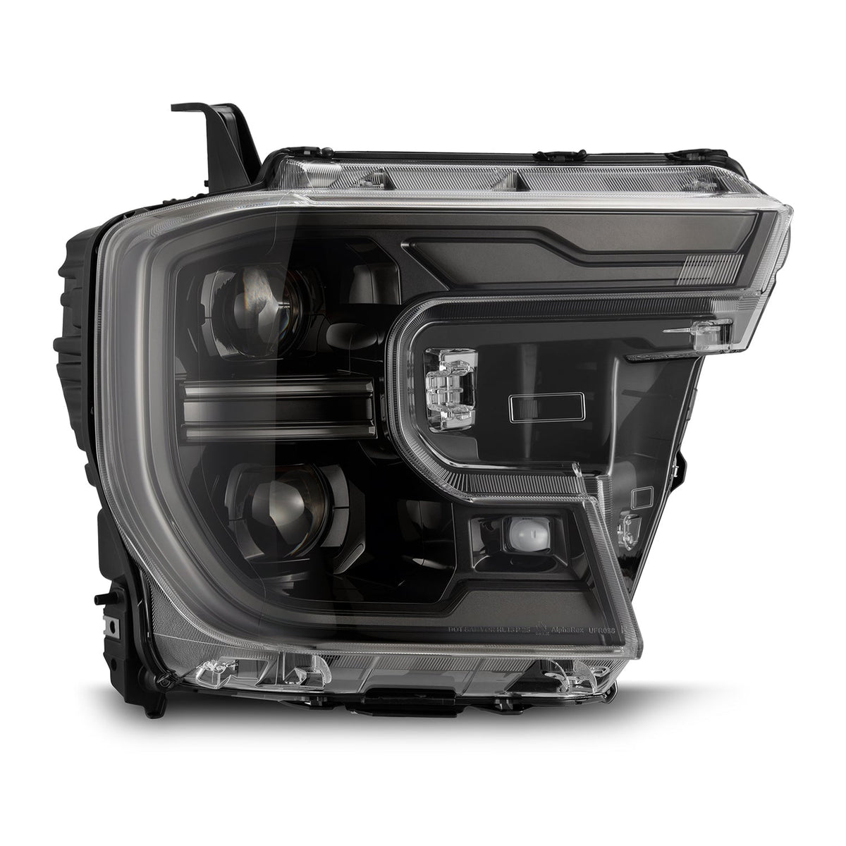 24-26 Ford Ranger / Ranger Raptor LUXX-Series LED Projector Headlights Alpha-Black - view 2