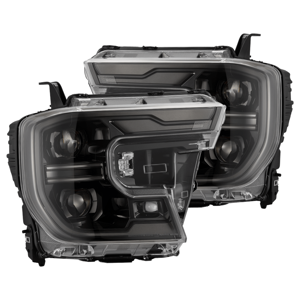 24-26 Ford Ranger / Ranger Raptor LUXX-Series LED Projector Headlights Alpha-Black - view 1