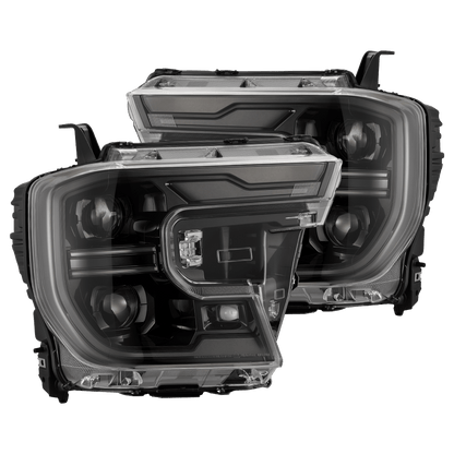 24-26 Ford Ranger / Ranger Raptor LUXX-Series LED Projector Headlights Alpha-Black - view 1
