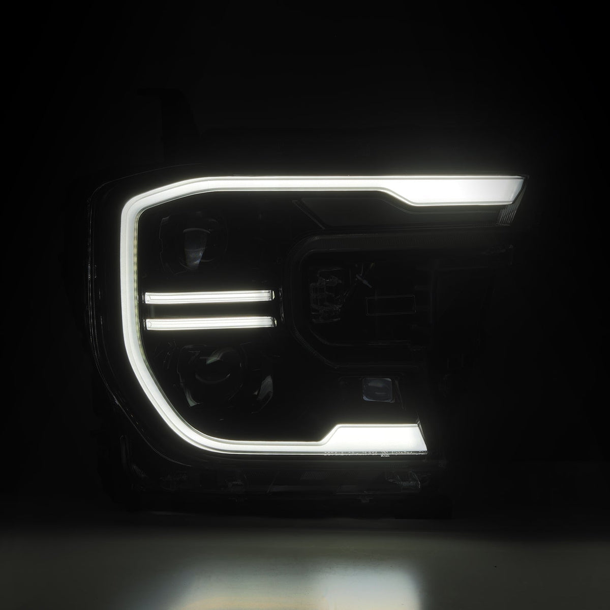 24-26 Ford Ranger / Ranger Raptor LUXX-Series LED Projector Headlights Alpha-Black - view 7