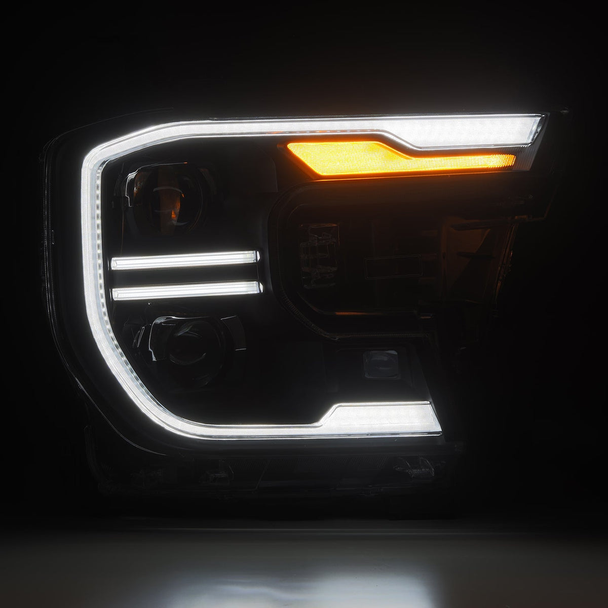 24-26 Ford Ranger / Ranger Raptor LUXX-Series LED Projector Headlights Black - view 7