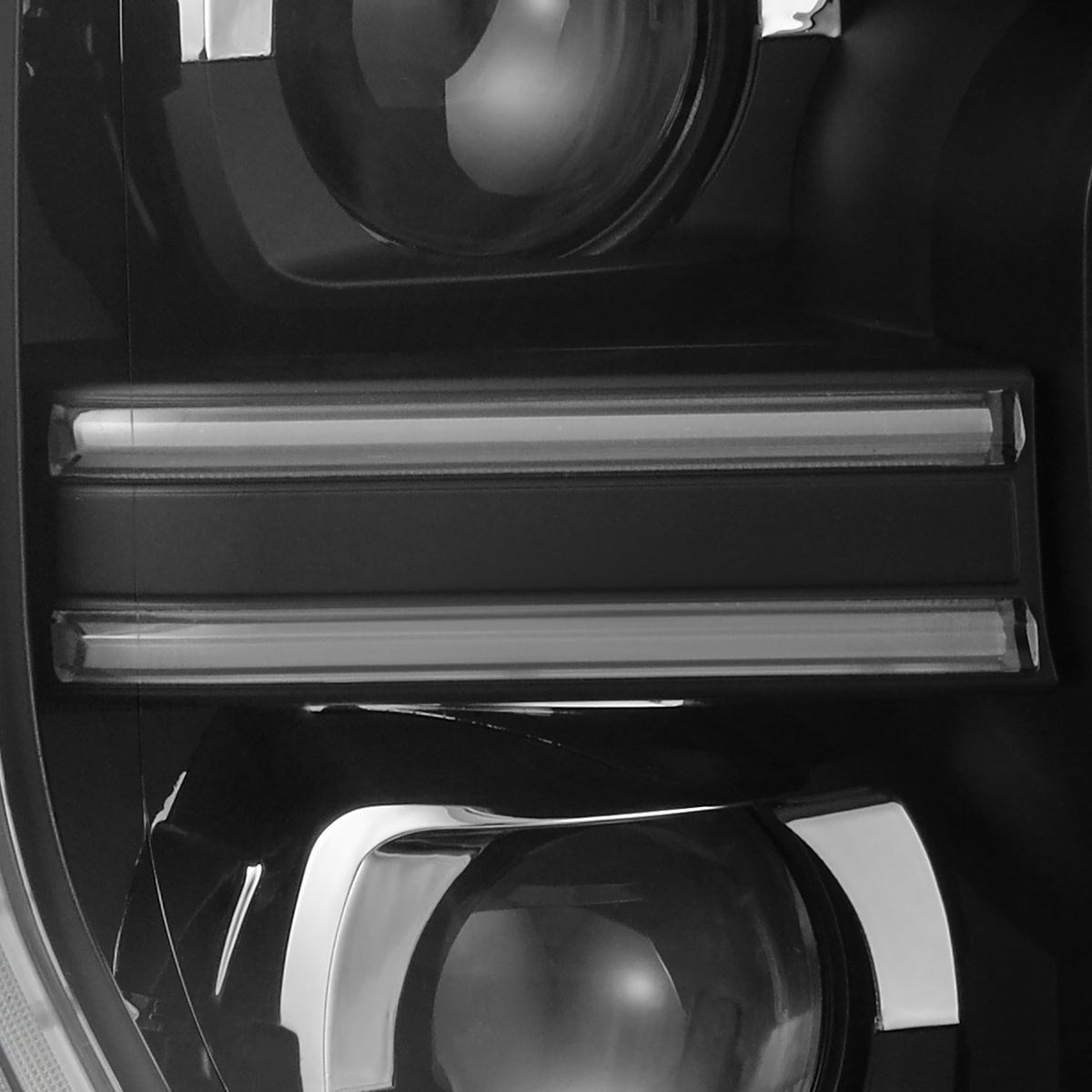 24-26 Ford Ranger / Ranger Raptor LUXX-Series LED Projector Headlights Black - view 6