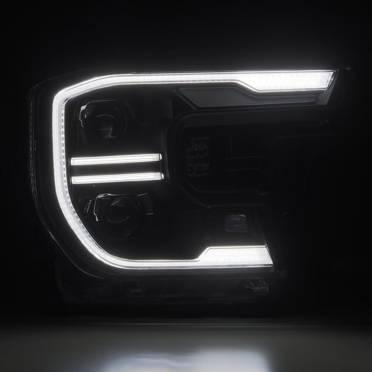 24-26 Ford Ranger / Ranger Raptor LUXX-Series LED Projector Headlights Black - view 8
