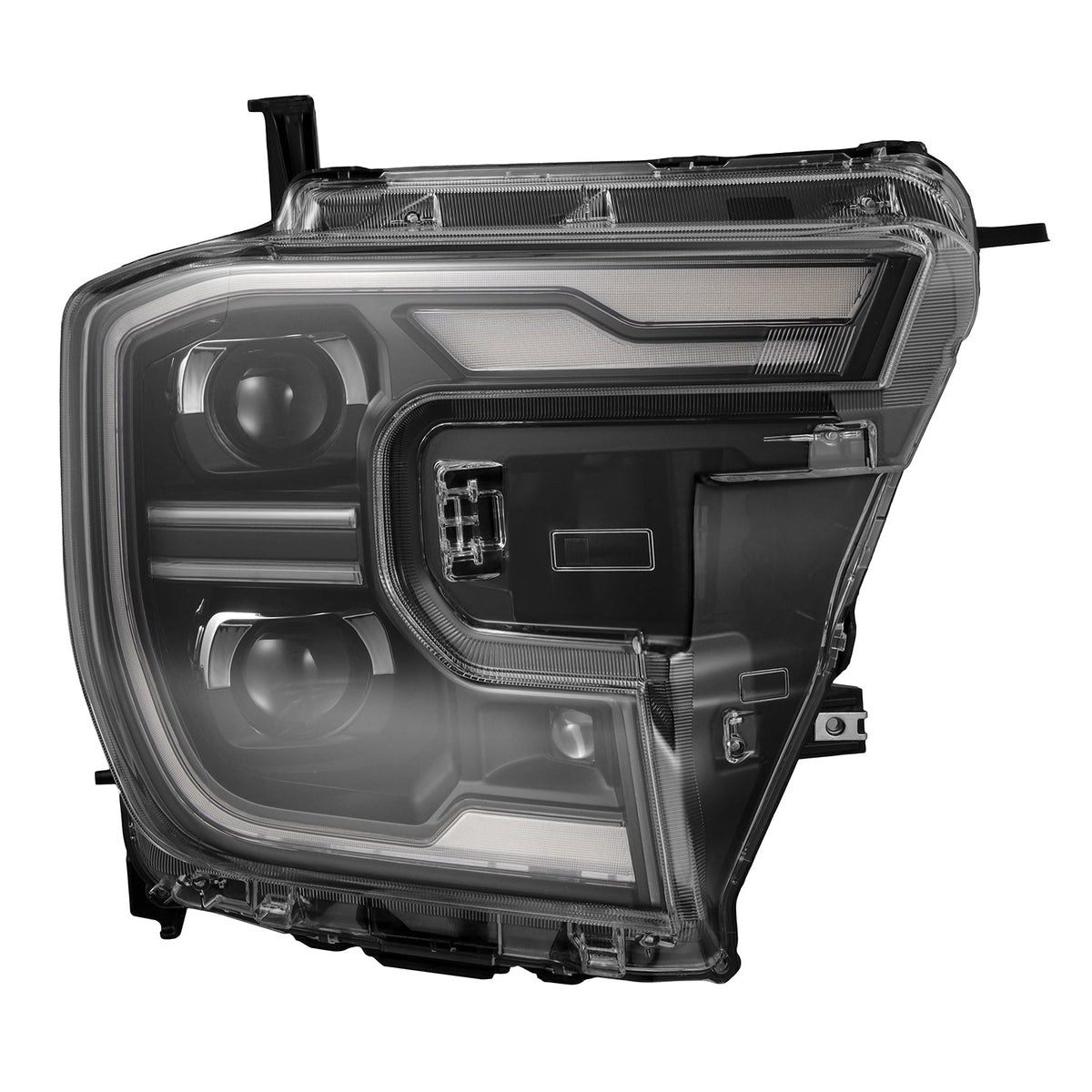 24-26 Ford Ranger / Ranger Raptor LUXX-Series LED Projector Headlights Black - view 2