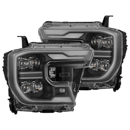 24-26 Ford Ranger / Ranger Raptor NOVA-Series LED Projector Headlights Black - view 1