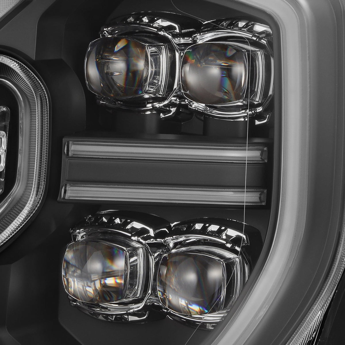 24-26 Ford Ranger / Ranger Raptor NOVA-Series LED Projector Headlights Black - view 2