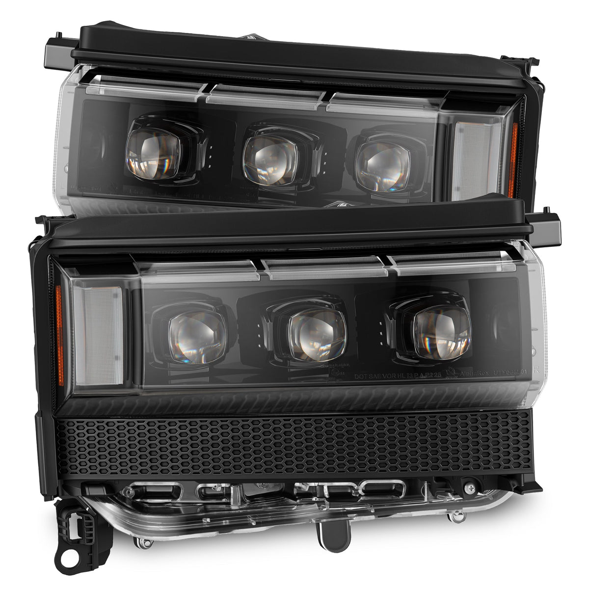 24-26 Toyota Land Cruiser NOVA-Series LED Projector Headlights Alpha-Black - view 1