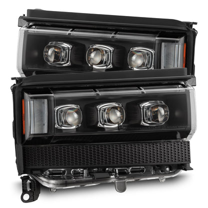 24-26 Toyota Land Cruiser NOVA-Series LED Projector Headlights Black - view 1