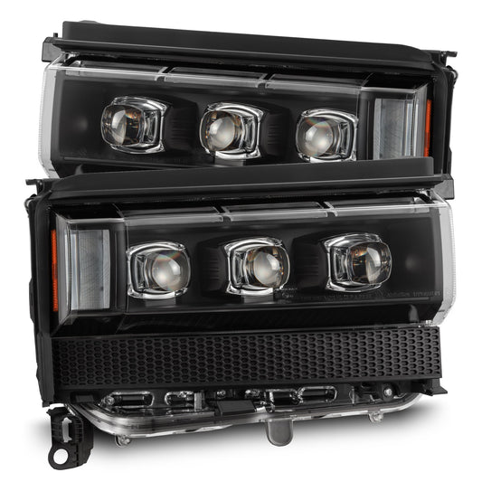 24-26 Toyota Land Cruiser NOVA-Series LED Projector Headlights Black - view 1