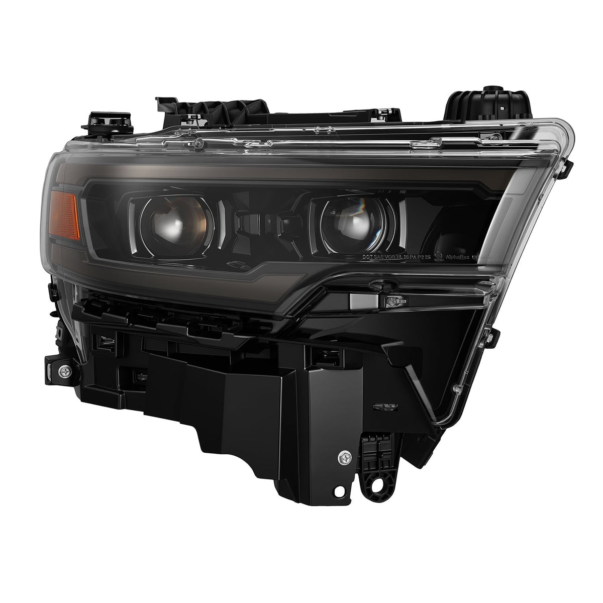 25-26 Ram 1500 LUXX-Series LED Projector Headlights Alpha-Black - view 2