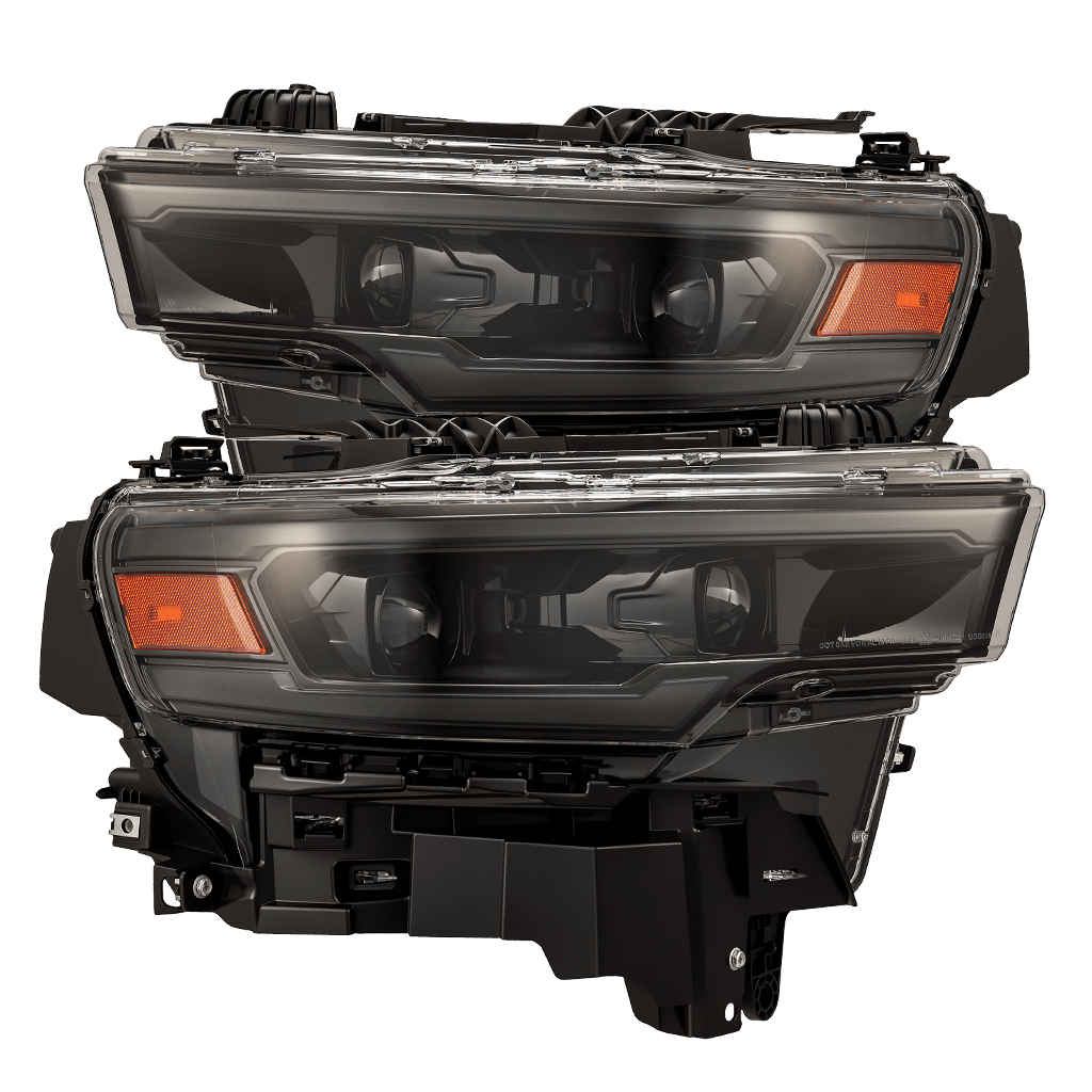 25-26 Ram 1500 LUXX-Series LED Projector Headlights Alpha-Black - view 1