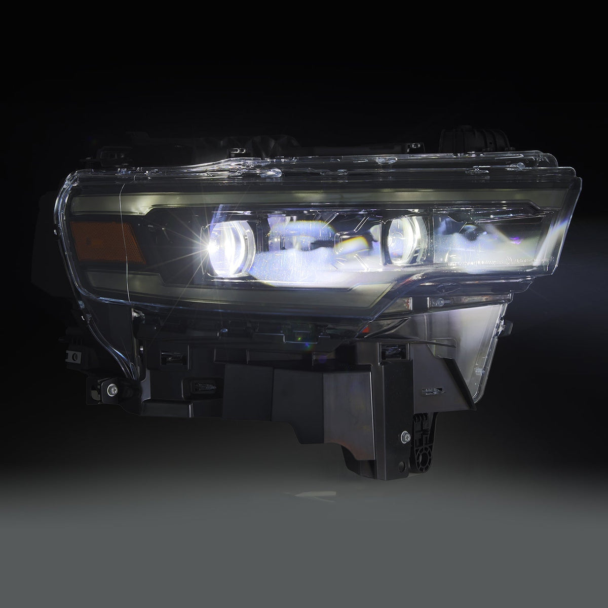 25-26 Ram 1500 LUXX-Series LED Projector Headlights Alpha-Black - view 8