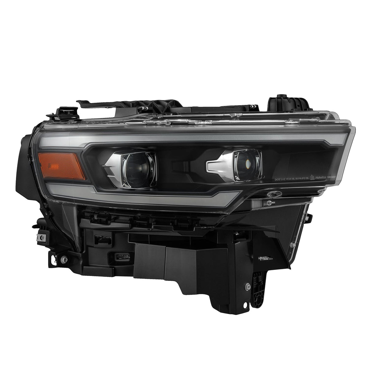 25-26 Ram 1500 LUXX-Series LED Projector Headlights Black - view 2
